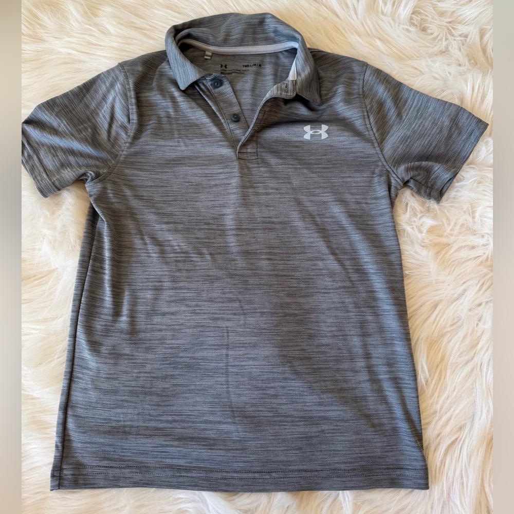 Under Armour Light Gray Button-Up Shirt